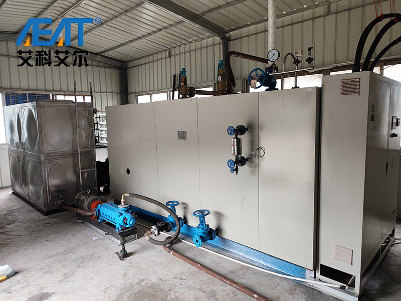 哈爾濱某廠2噸電熱蒸汽發生器現場